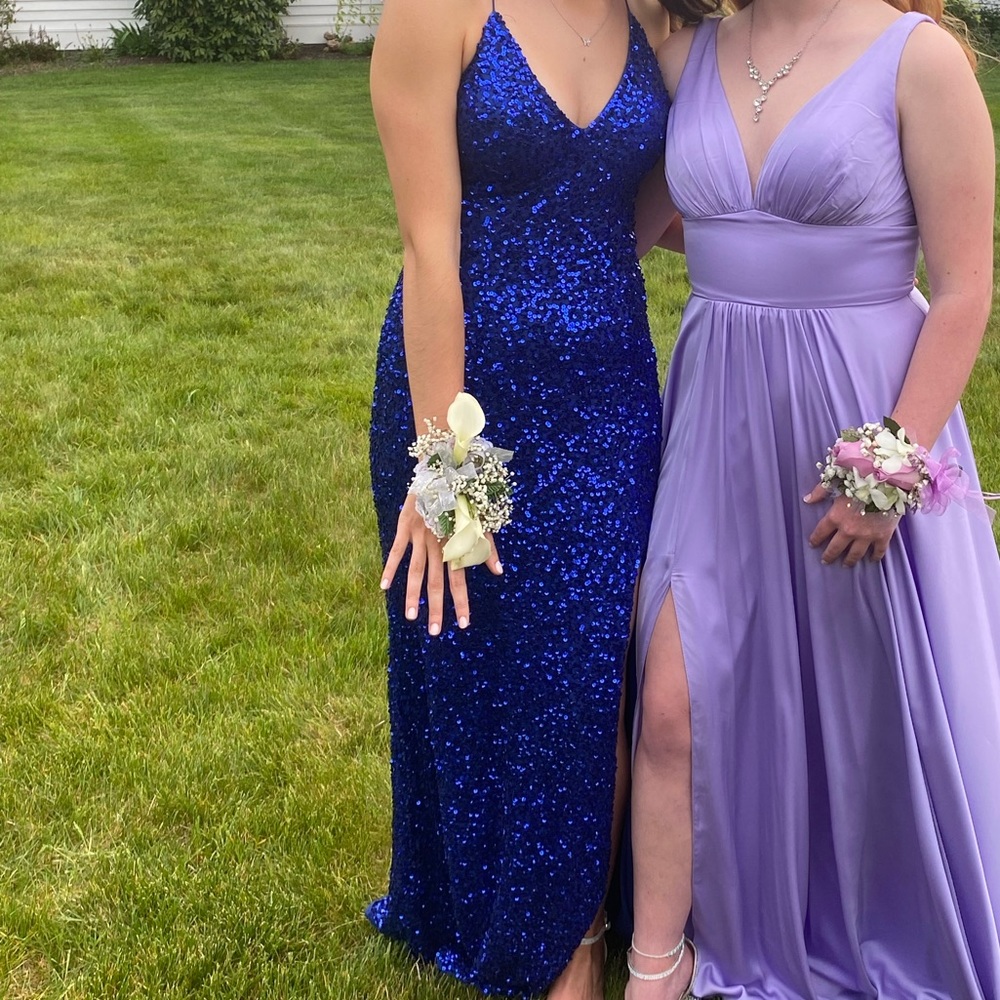 Scala Blue Prom Dress